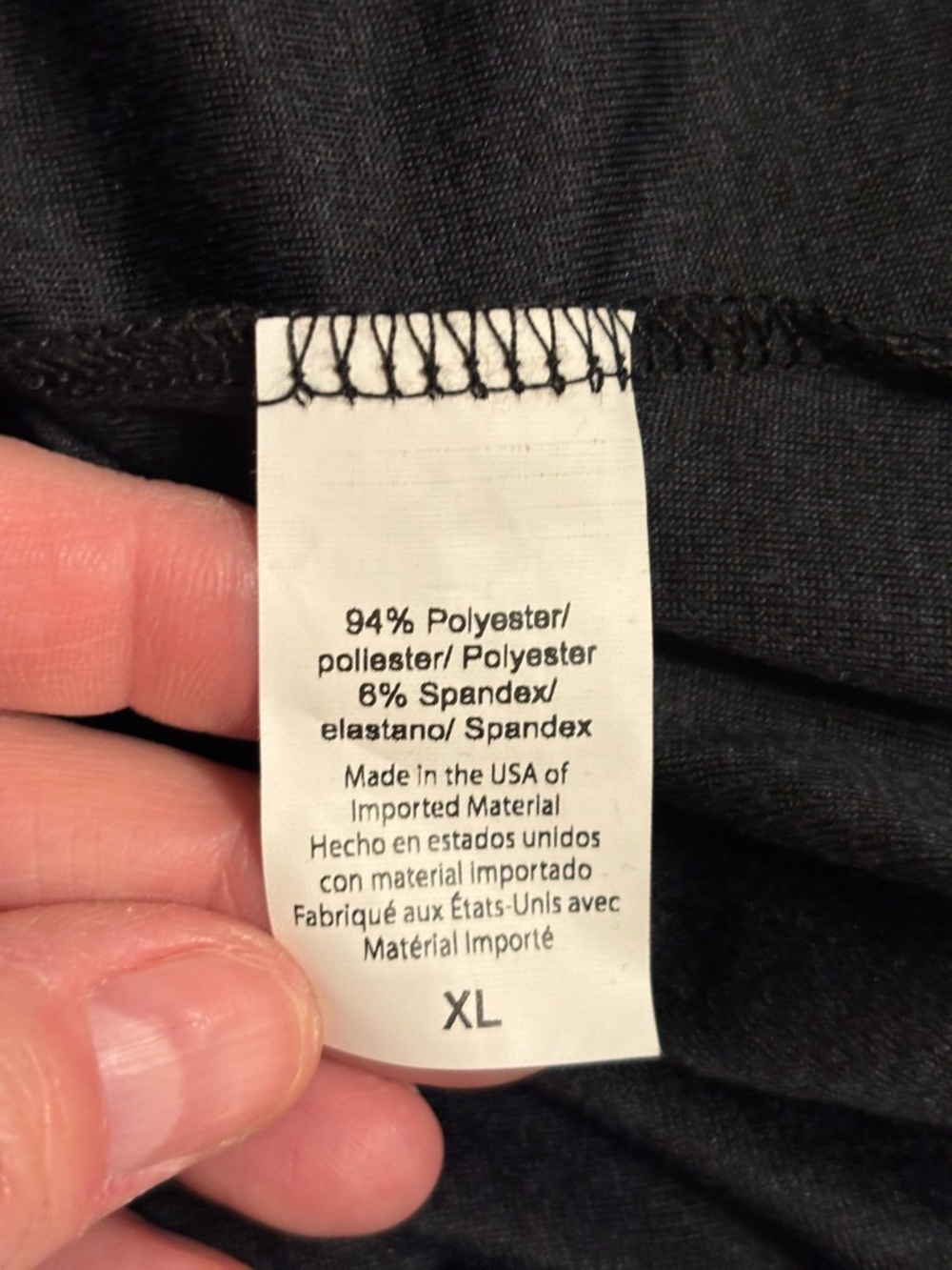 Beyond Yoga Black Long Sleeve Tie Back Top XL Made USA Athleisure - Picture 3 of 9